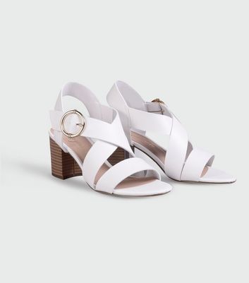 new look white strappy sandals
