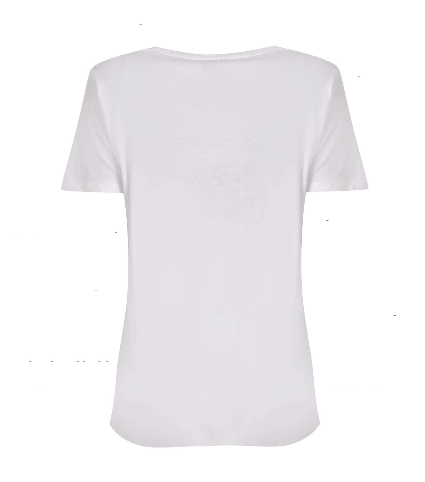 Tall White Je T'aime Paris Heart Slogan T-Shirt Image 2