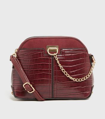 Burgundy bag outlet new look