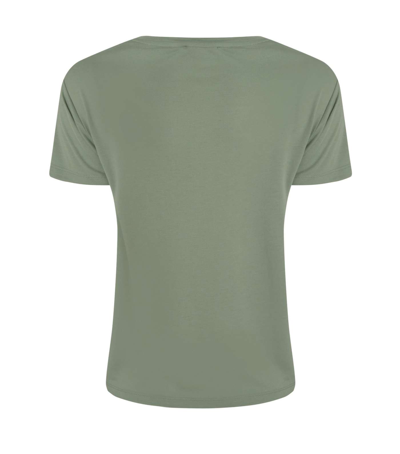 Green Jersey Twist Front T-Shirt Image 2