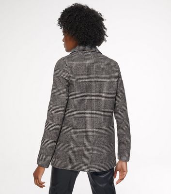 new look checked blazer
