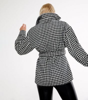New look dogtooth belted jacket Clearance