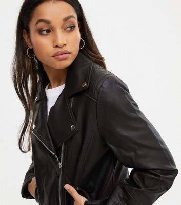 black quilted biker jacket