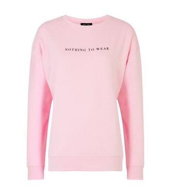 new look pink sweatshirt