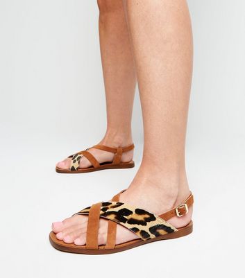 Warehouse leopard print sales sandals