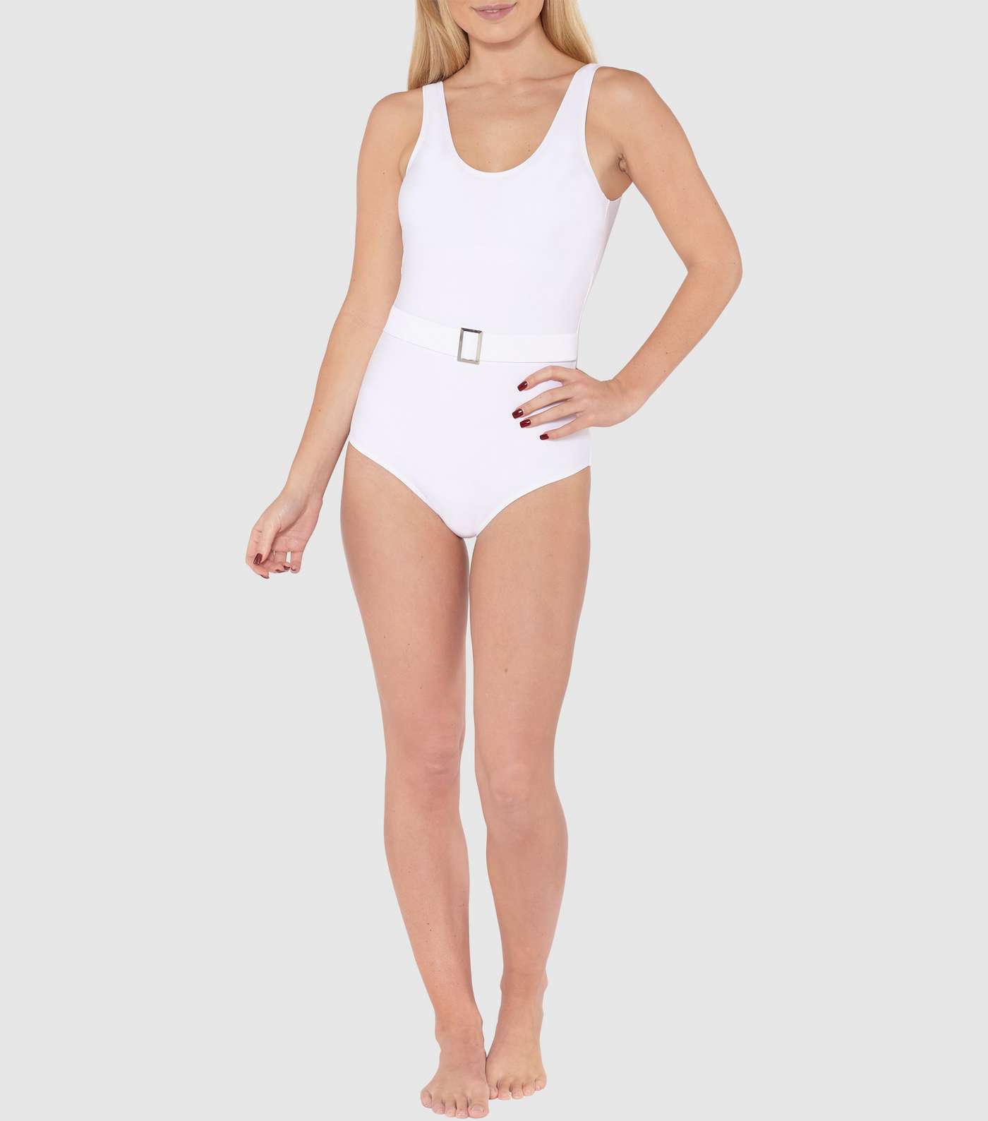 Beachcomber White Belted Swimsuit Image 2