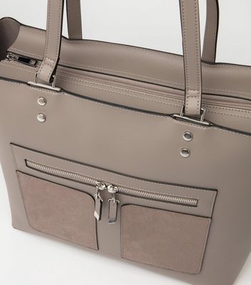 New look store grey handbag