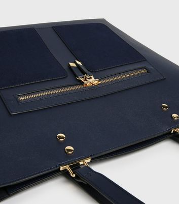 new look navy bag