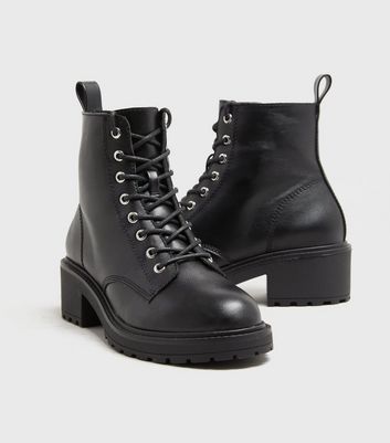 New Look Lace Up Black Boots Hotsell | bellvalefarms.com