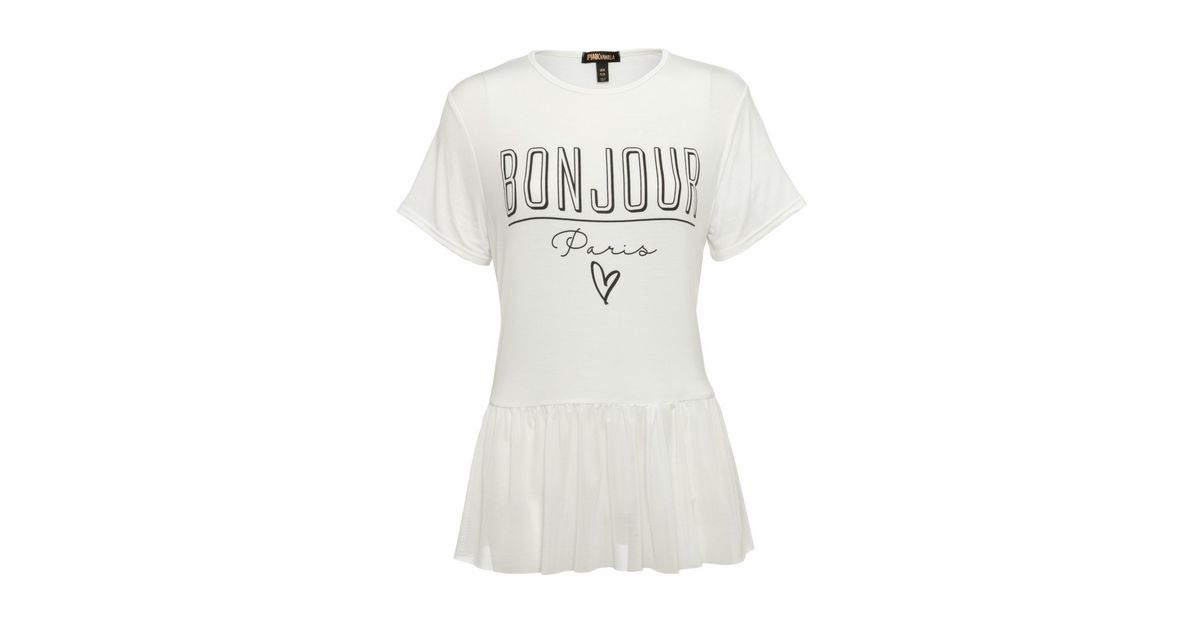 bonjour t shirt new look