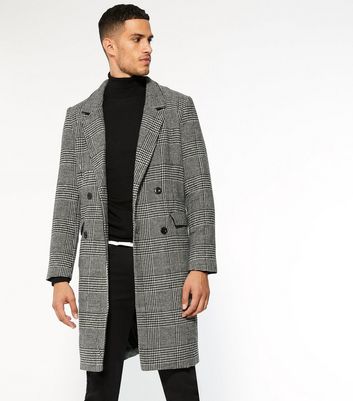 grey check coat