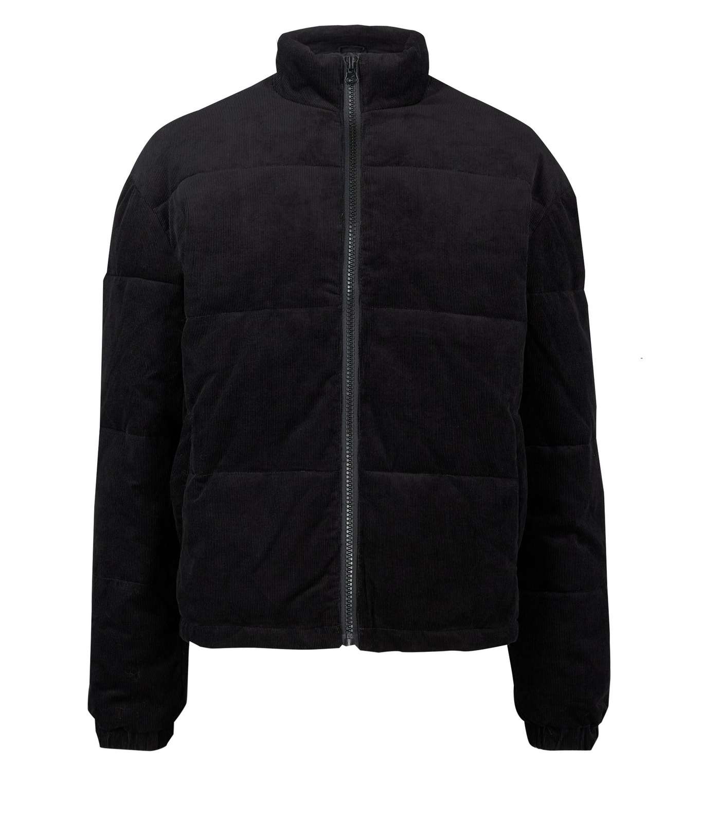 Black Cord Puffer Jacket  Image 5