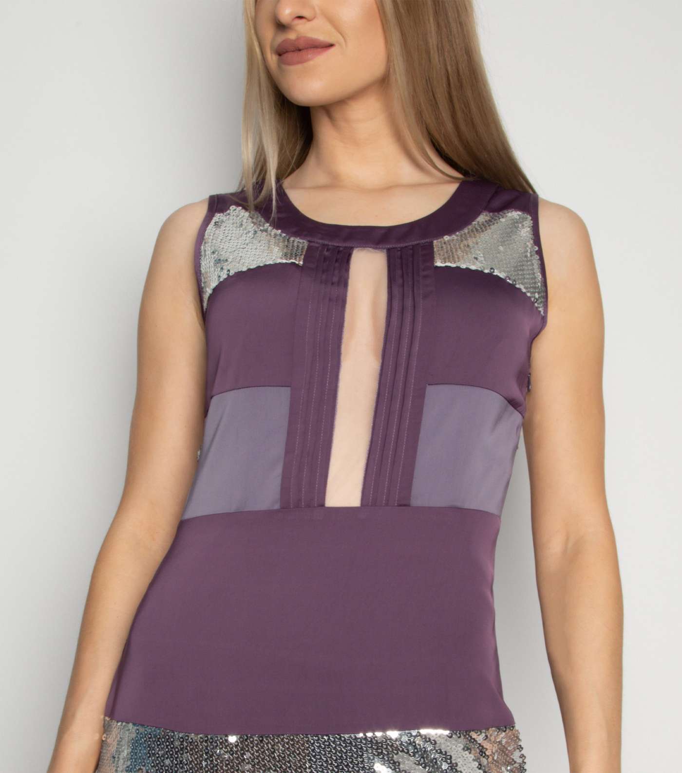 Love My Style Light Purple Sequin Cut Out Dress Image 5
