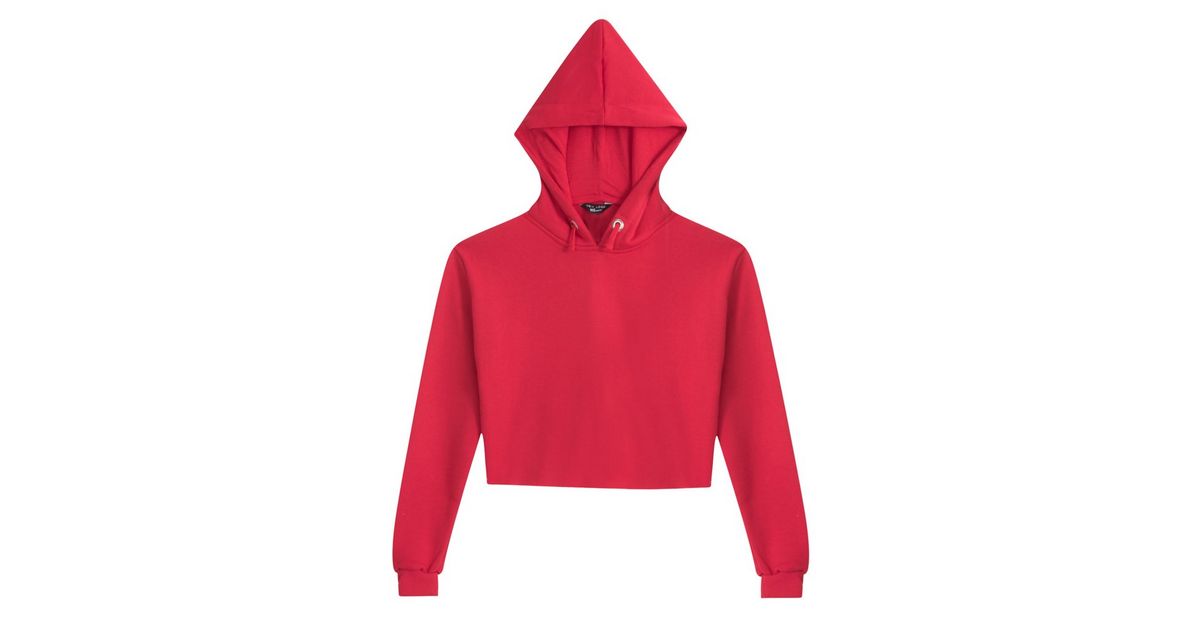Girls Red Jersey Hoodie | New Look