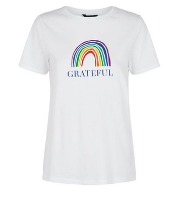 new look rainbow t shirt