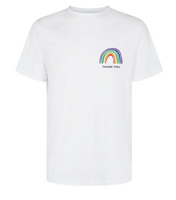 rainbow thank you t shirt