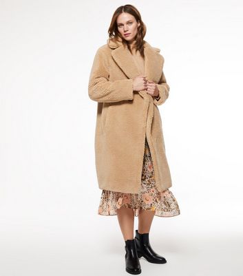 maxi teddy coat