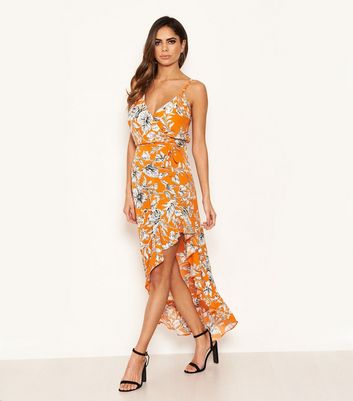 Ax paris floral on sale dip hem dress