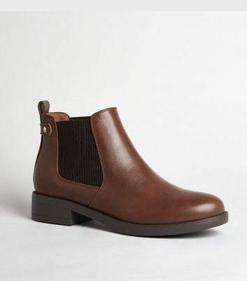 new look tan chelsea boots