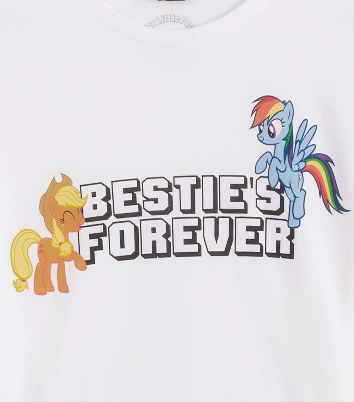 Girls White My Little Pony Slogan T-Shirt Image 3