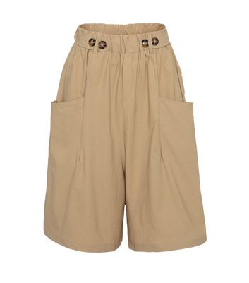 Image of Blue Vanilla Stone Bermuda Shorts New Look