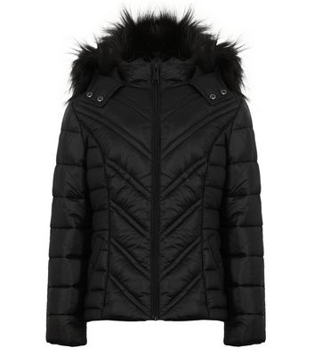 girls jacket with fur hood