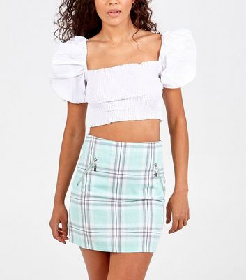 mint mini skirt