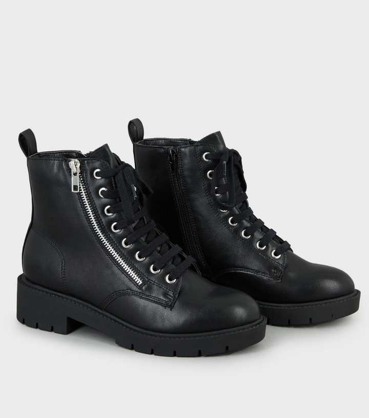 new look girls black boots