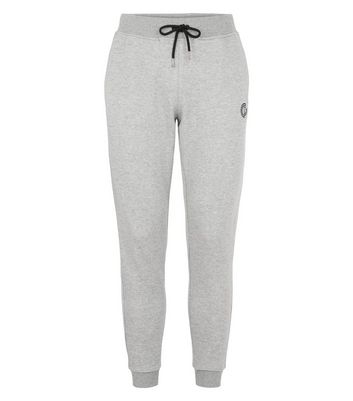 Image of GymPro Pale Grey Cotton Blend Sports Joggers New Look