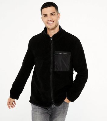 New look mens borg jacket best sale