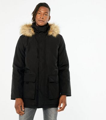 sonneti coat with fur hood