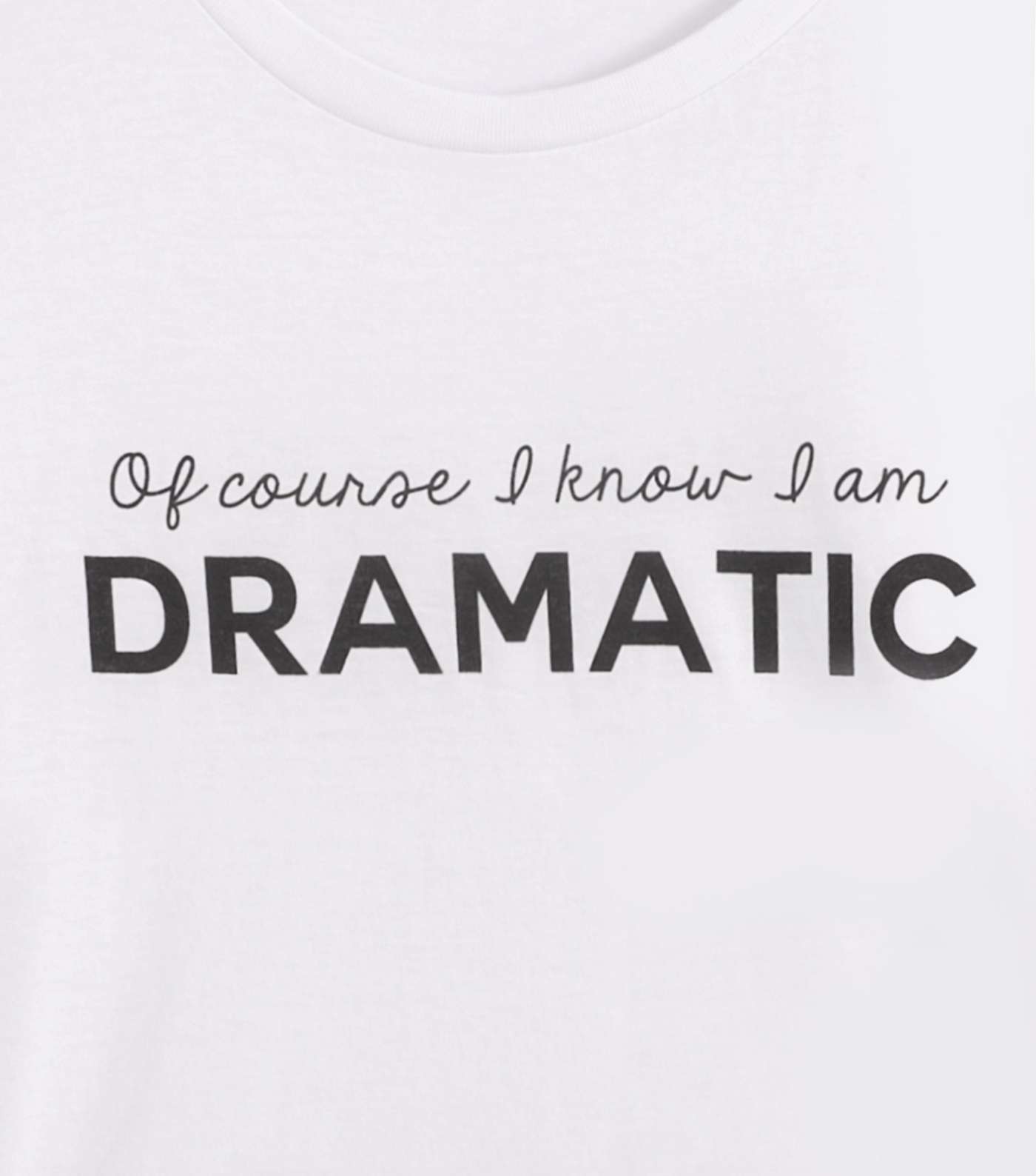 Girls White Dramatic Slogan T-Shirt Image 3