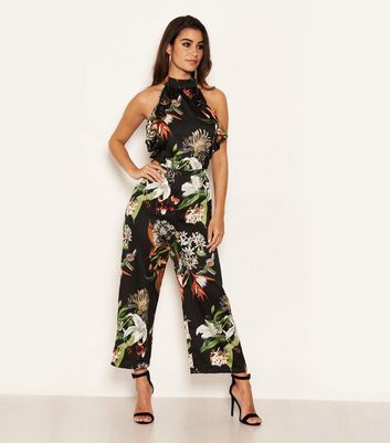 tropical floral jumpsuit