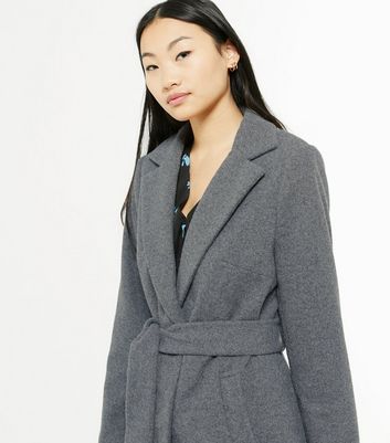 charcoal grey coat womens