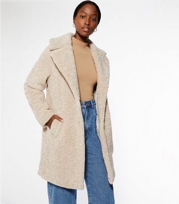 new look ladies teddy bear coats