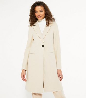 cream tailored coat