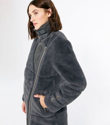 dark grey aviator jacket