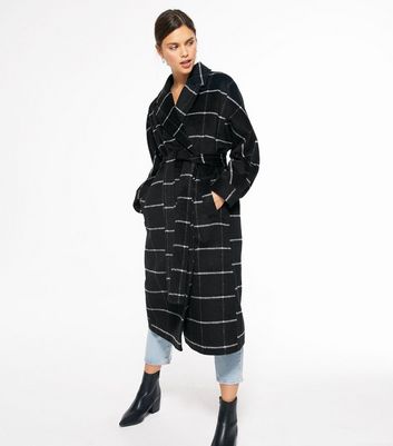 black belted long coat