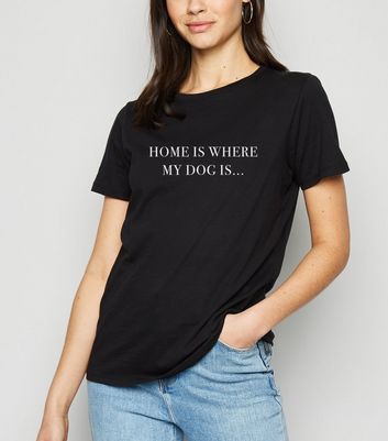 new look dog t shirt