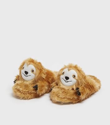 sloth slippers new look