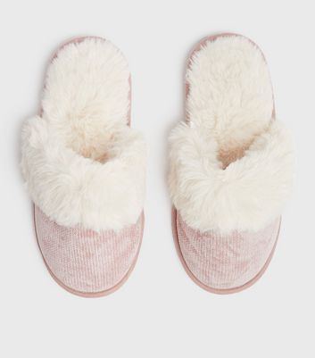 Pink Chenille Faux Fur Mule Slippers New Look Vegan shop for Pink Chenille Faux Fur Mule Slippers New Look Vegan at Shopo