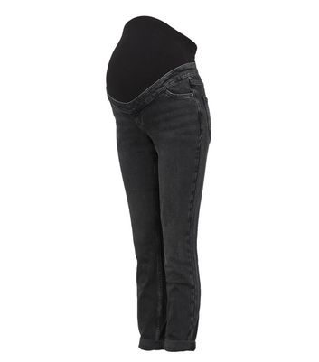 black maternity jeans