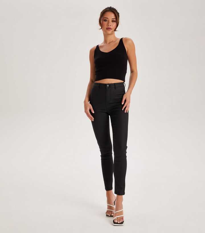 new look leather jeans