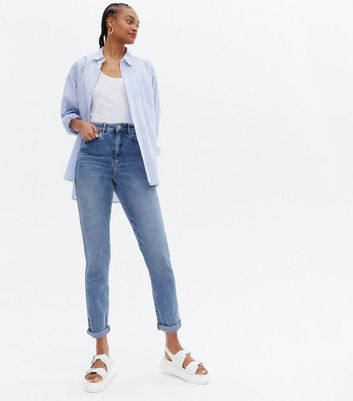 High waisted mom 2024 jeans new look