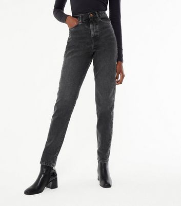 Tall Black High Waist Tori Mom Jeans 