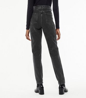 Tall Black High Waist Tori Mom Jeans | New Look