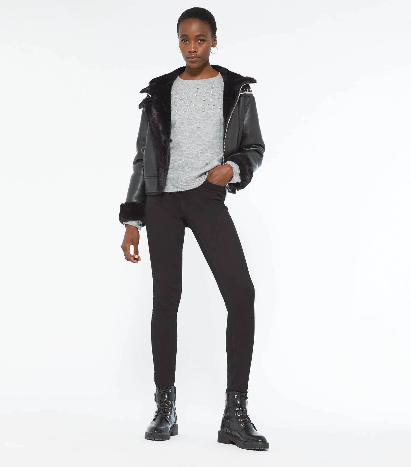 Tall Black Lift & Shape Jenna Skinny Jeans