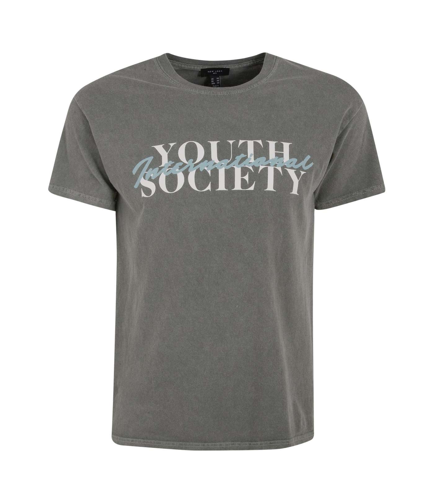 Khaki Youth Society Slogan T-Shirt