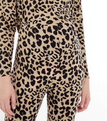 Maternity Brown Leopard Soft Touch 