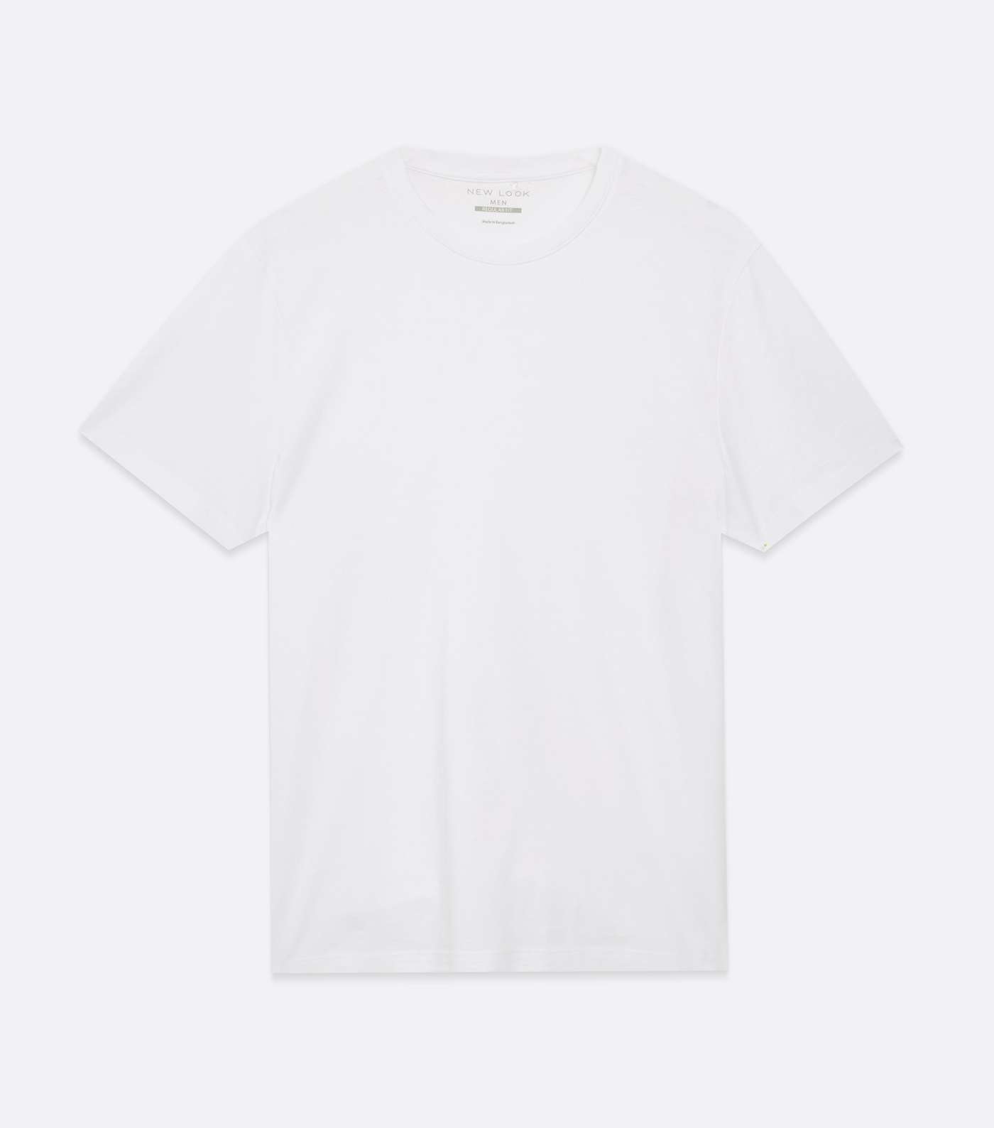 White Plain Short Sleeve T-Shirt Image 5